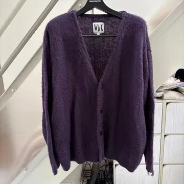 WAX 퍼플 가디건