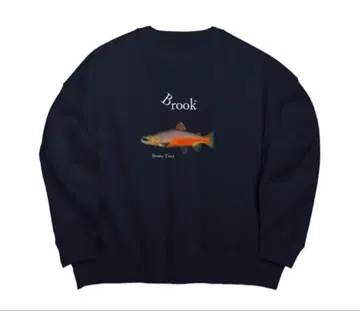 브룩 맨투맨 트레이닝복 네이비