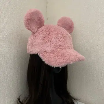 디즈니 팬캡 미키 핑크