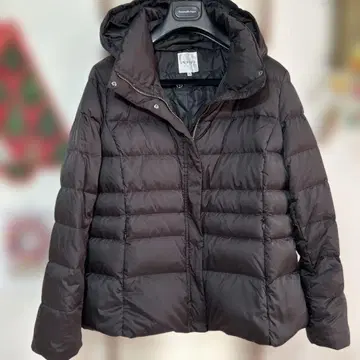 INDIVI 후드 부착 다운 자켓 15 (L 사이즈) 블랙