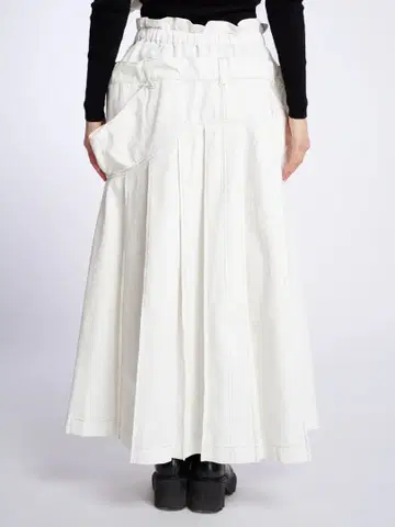 HOUGA 호우가 look-forward 스커트 w 허리 스커트