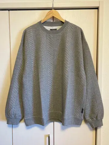 U.S.BOARDER 유에스보더 니트 트레이닝복 맨투맨 그레이