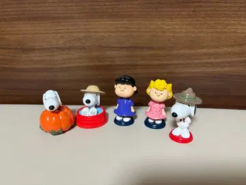 스누피 보블헤드 인형 세트