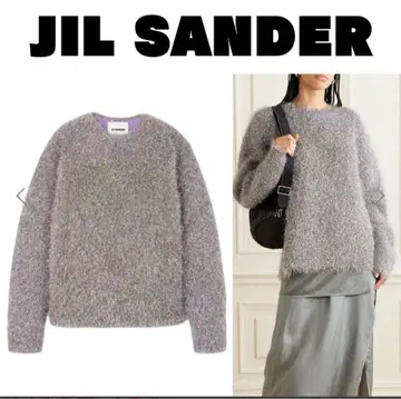 jil sander 실버 니트 스웨터