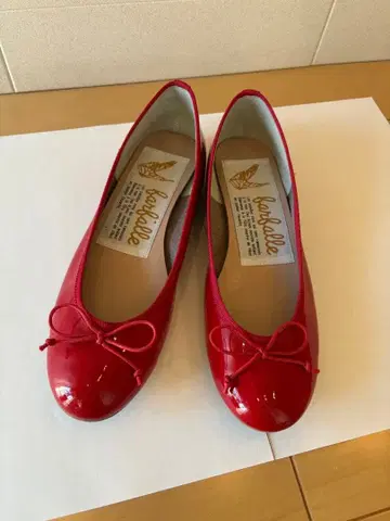 파르팔레 발레 슈즈 23.0 레드 에나멜