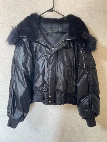 alicia PAGEBOY 블랙 퍼(fur) 장식 다운 자켓