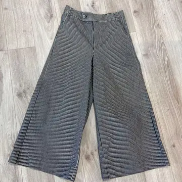 베타 파이브 폭스 일본제 스트라이프 와이드 팬츠 버튼 포함