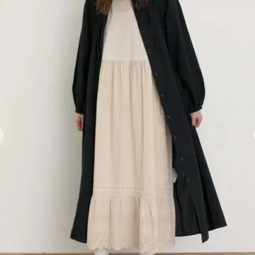 사만사 모스모스 컷 절개 페치 원피스 (베이지)