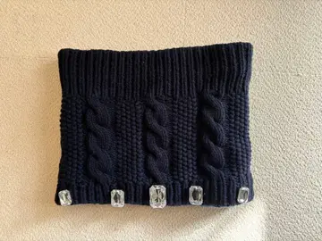 Intimate Diary 비쥬 부착 네이비 넥워머