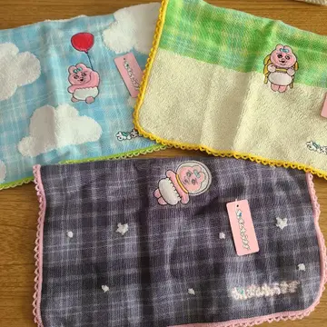 미사용 새상품 [빤쮸토끼] 타월 손수건 3개 세트