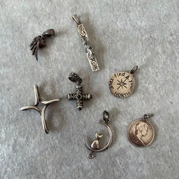 새상품급 [ 묶음 판매 ] 실버925 펜던트 탑 참 세트