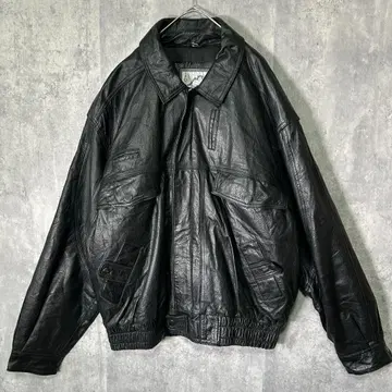 최고급 천연 가죽 자켓 올 블랙 어깨 패드 없음