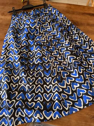 ANAYI 하트 무늬 롱 스커트 38 미사용 새상품