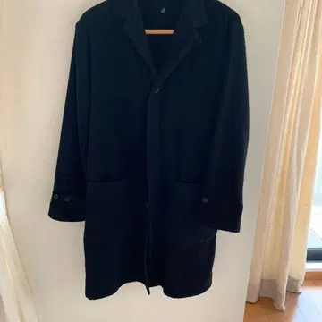 d&department 블랙 체스터 코트