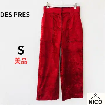 DES PRES 데프레 벨로아풍 와이드 팬츠 34 일본제 투모로우랜드