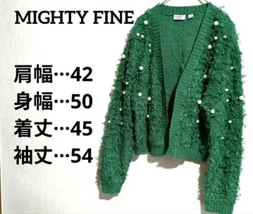 MIGHTY FINE 그린 가디건 MD