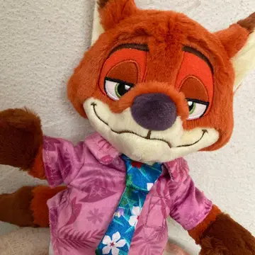 디즈니 주토피아 닉 펜 케이스 포지 봉제인형 케이스