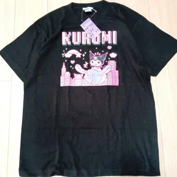 새상품 KUROMI 캐릭터 T셔츠 블랙 L 2127번