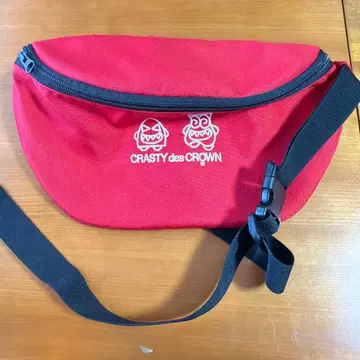 CRASTY des CROWN 빨간색 바디백