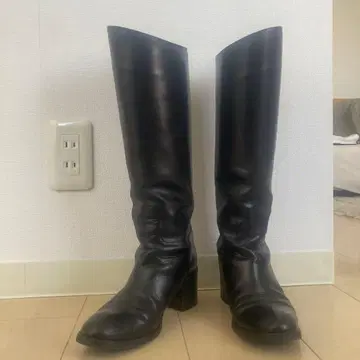 SARTORE 스테디셀러 슬림 레그 롱 부츠 청키힐