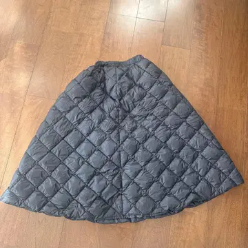 TAION 퀼팅 블랙스커트 m 롱 스커트