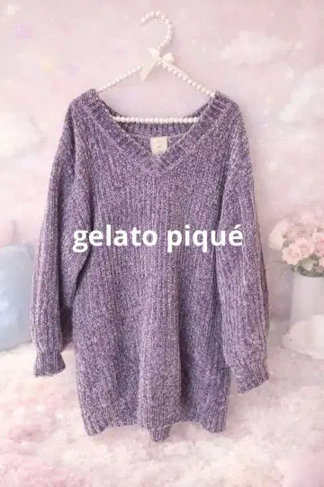 새상품급 젤라또피케 벨로아모아 풀오버 니트 스웨터