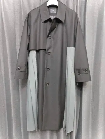 [ SET UP 대응 ] 사이드 플리츠 스텐카라 코트 HARE