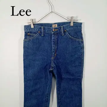 Lee 리 스트레이트 데님 팬츠 파랑 블루
