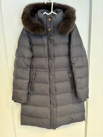 IENA P/타프타 롱 다운 코트 네이비 38