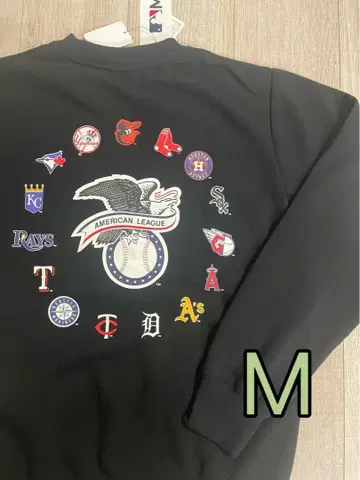 MLB 메이저리그 아메리칸리그 로고 맨투맨 M