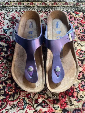 버켄스탁 가죽 플립플랍 36