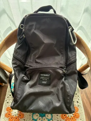 marimekko 럭색 백팩 차콜 그레이