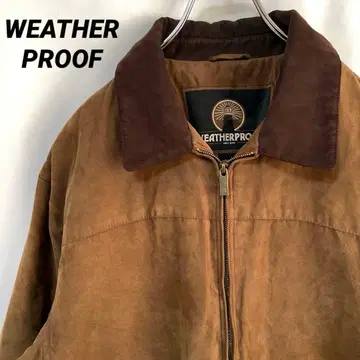 N-6197 WEATHERPROOF 페이크 스웨이드 자켓 충전솜 방한 L