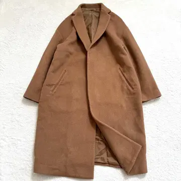 Plage 울 테일러드 체스터 코트 롱 정가 5.1만