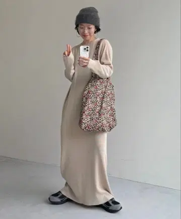 wee9s 아이보리 롱 원피스 free