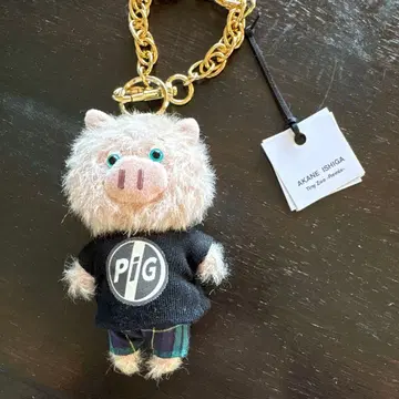 Tiny zoo 작가 핸드메이드 봉제 인형 키체인 돼지