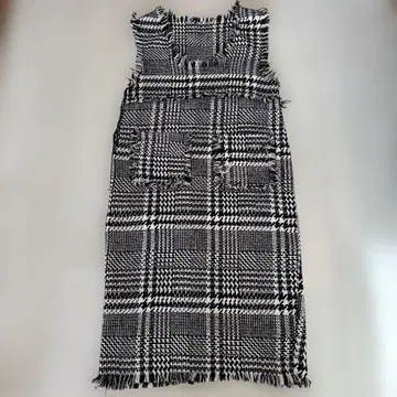 &. NOSTALGIA 체크 프린지 원피스