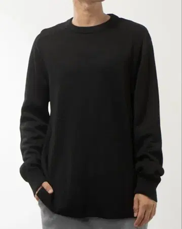 Y-3 니트 스웨터 블랙 뒷면 로고