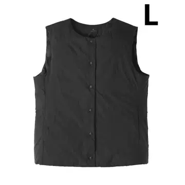 무인양품 경량 다운 포켓터블 노카라 베스트