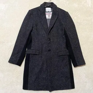 [새상품급] 세븐데이즈 선데이 체스터 코트 블랙 그레이 M 사이즈