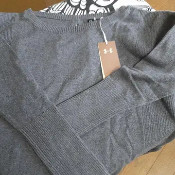 언더아머 미스티 그레이 긴팔 니트 스웨터 LG