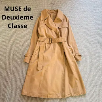 MUSE de DEUXIEME CLASSE 코튼 트렌치코트 벨트