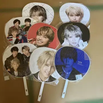 테고시 유야 부채 8장 세트