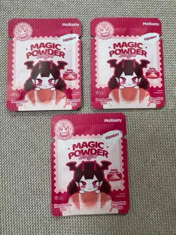 멜로 조이 매직 파우더 리필 봉투 로고 세트