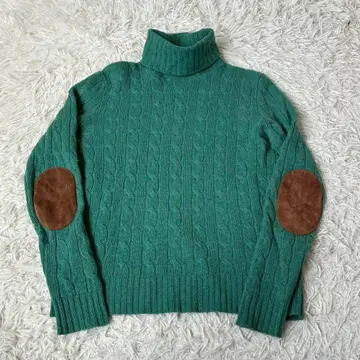 Ralph POLO 랄프 로렌 폴로 엘보 패치 케이블 니트 스웨터