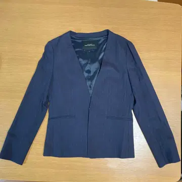 UNITED ARROWS 노카라 자켓 네이비