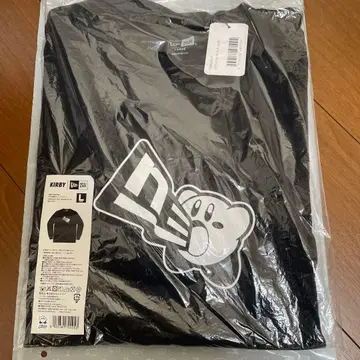 커비 NEW ERA 콜라보 긴팔 코튼 T셔츠 블랙 L 사이즈