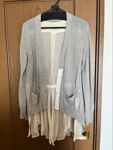 sacai 사카이 코튼 실크 가디건