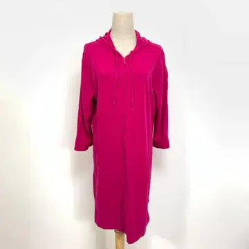 A6837 엘엘빈 롱 후드티 겉옷 면 후드 부착 보라색 MREG