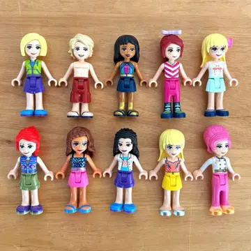 정품 LEGO 레고 프렌즈 미니 피규어 10개 묶음 판매 피규어